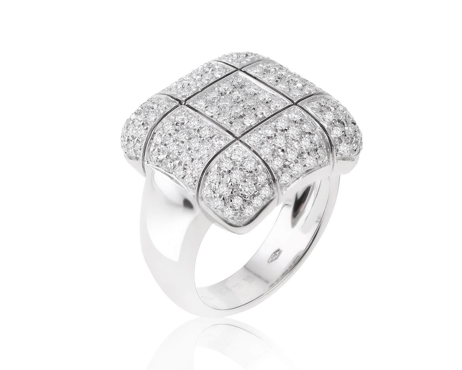 Золотое кольцо с бриллиантами 1.75ct 240224/2