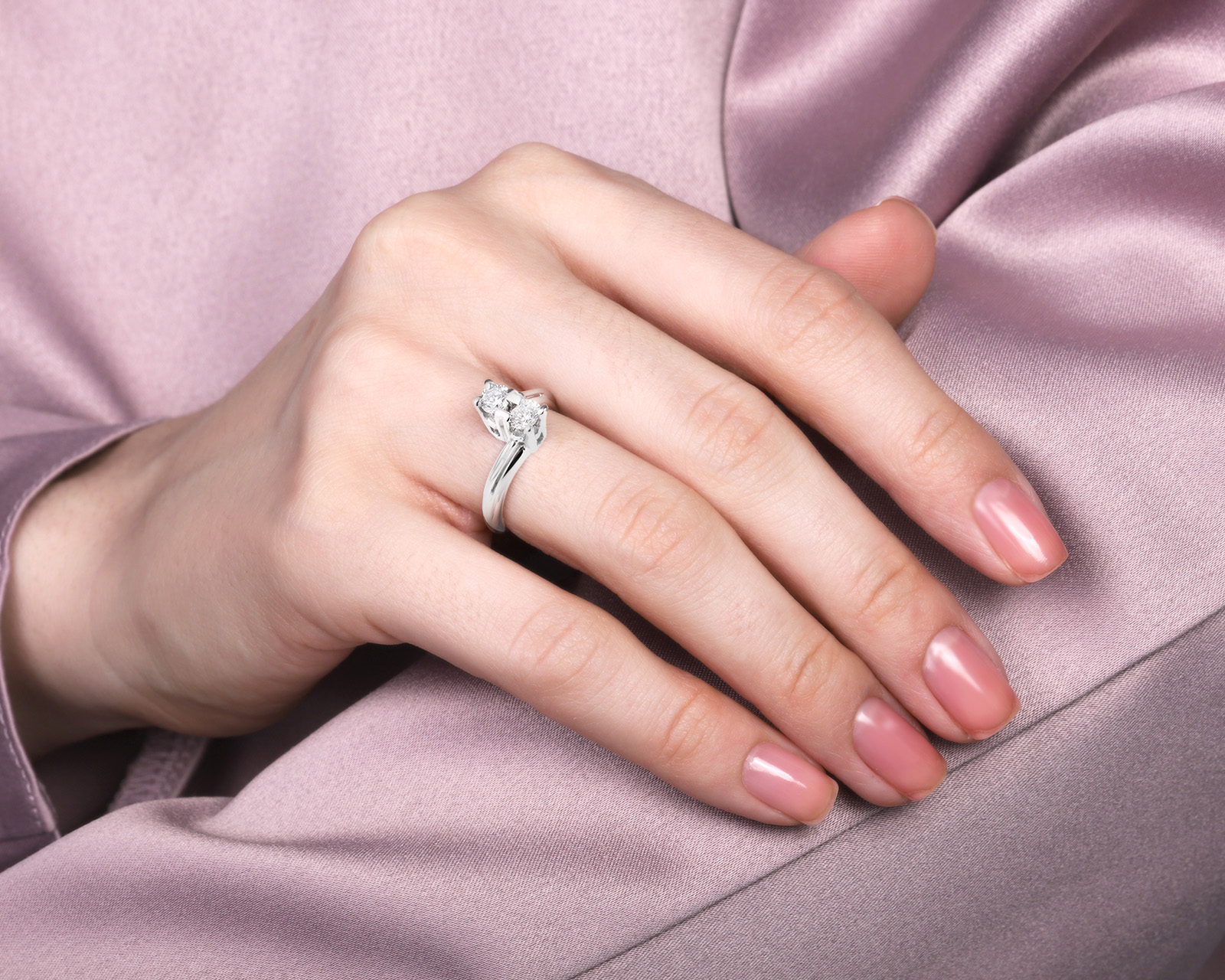 Золотое кольцо с бриллиантами 0.40ct