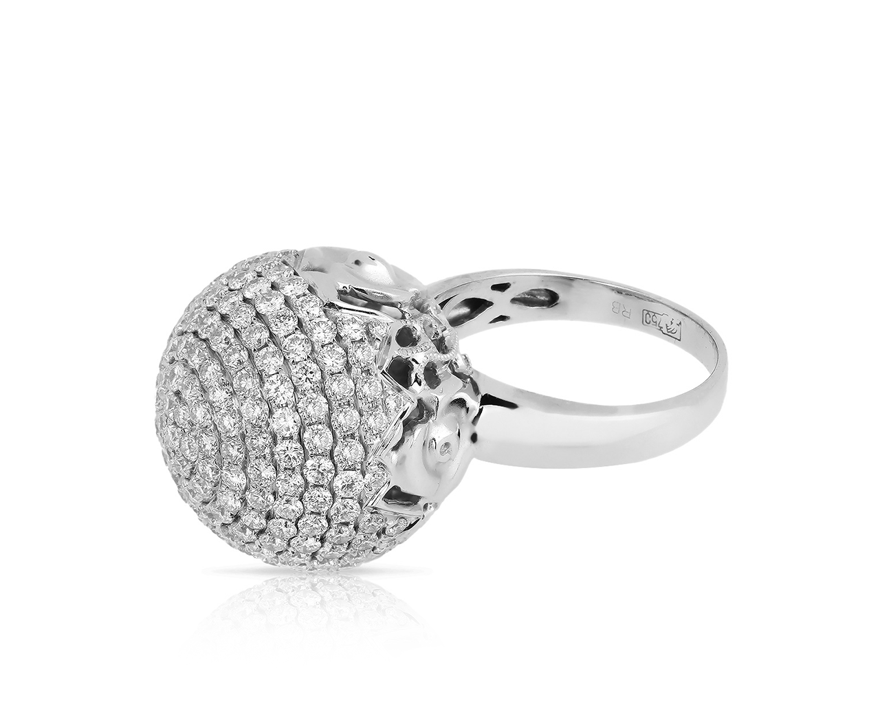 Золотое кольцо с бриллиантами 3.01ct Roberto Bravo