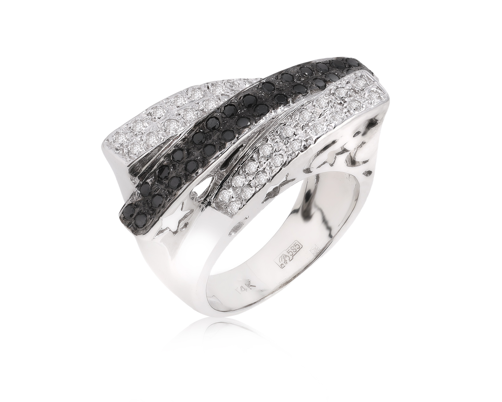 Золотое кольцо с бриллиантами 0.76ct 260425/5