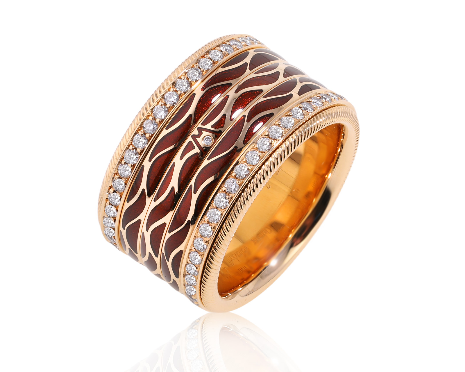 Оригинальное золотое кольцо с бриллиантами 0.95ct Wellendorf Oneiric Waves 051225/1