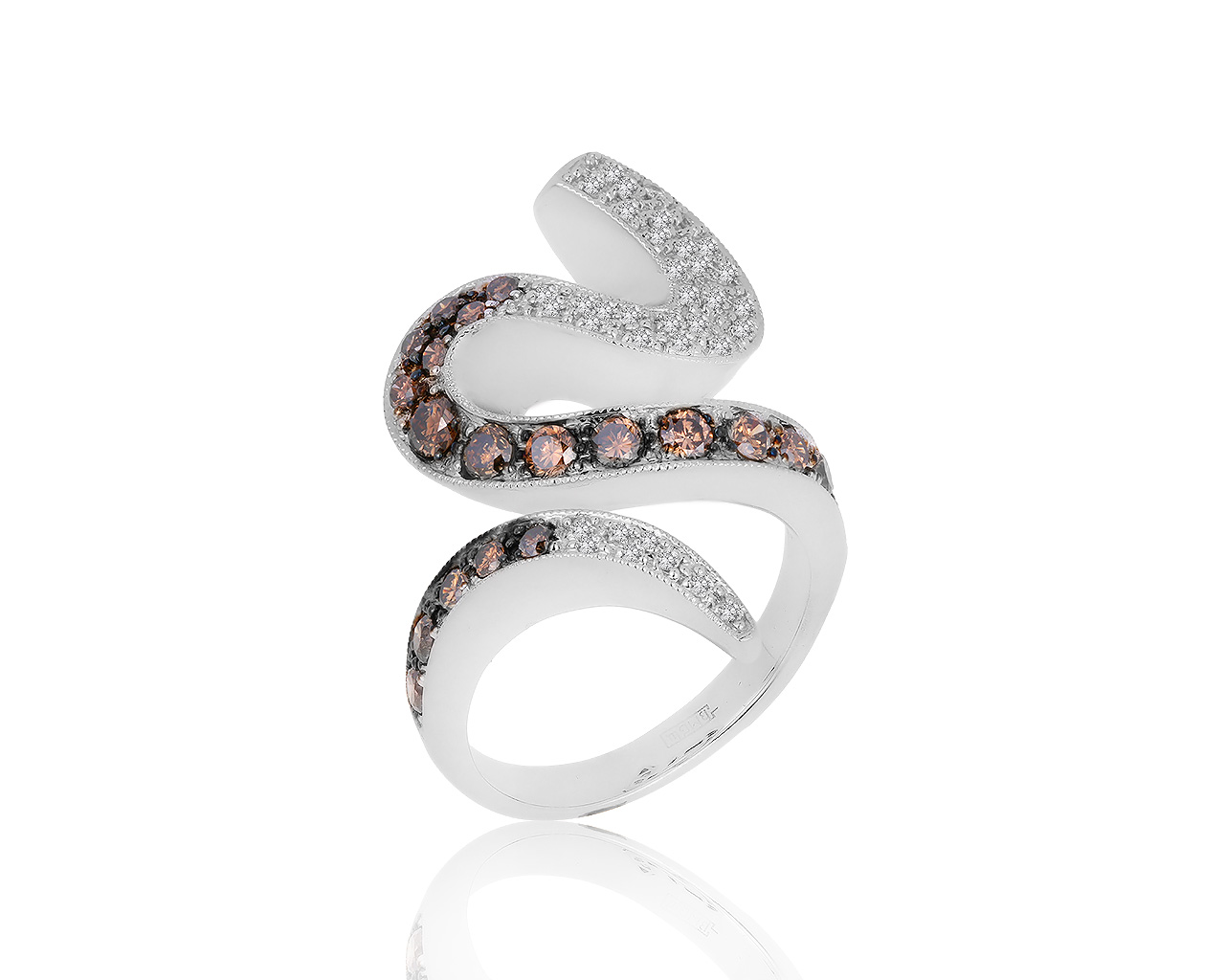 Роскошное золотое кольцо с бриллиантами 1.14ct 260220/3