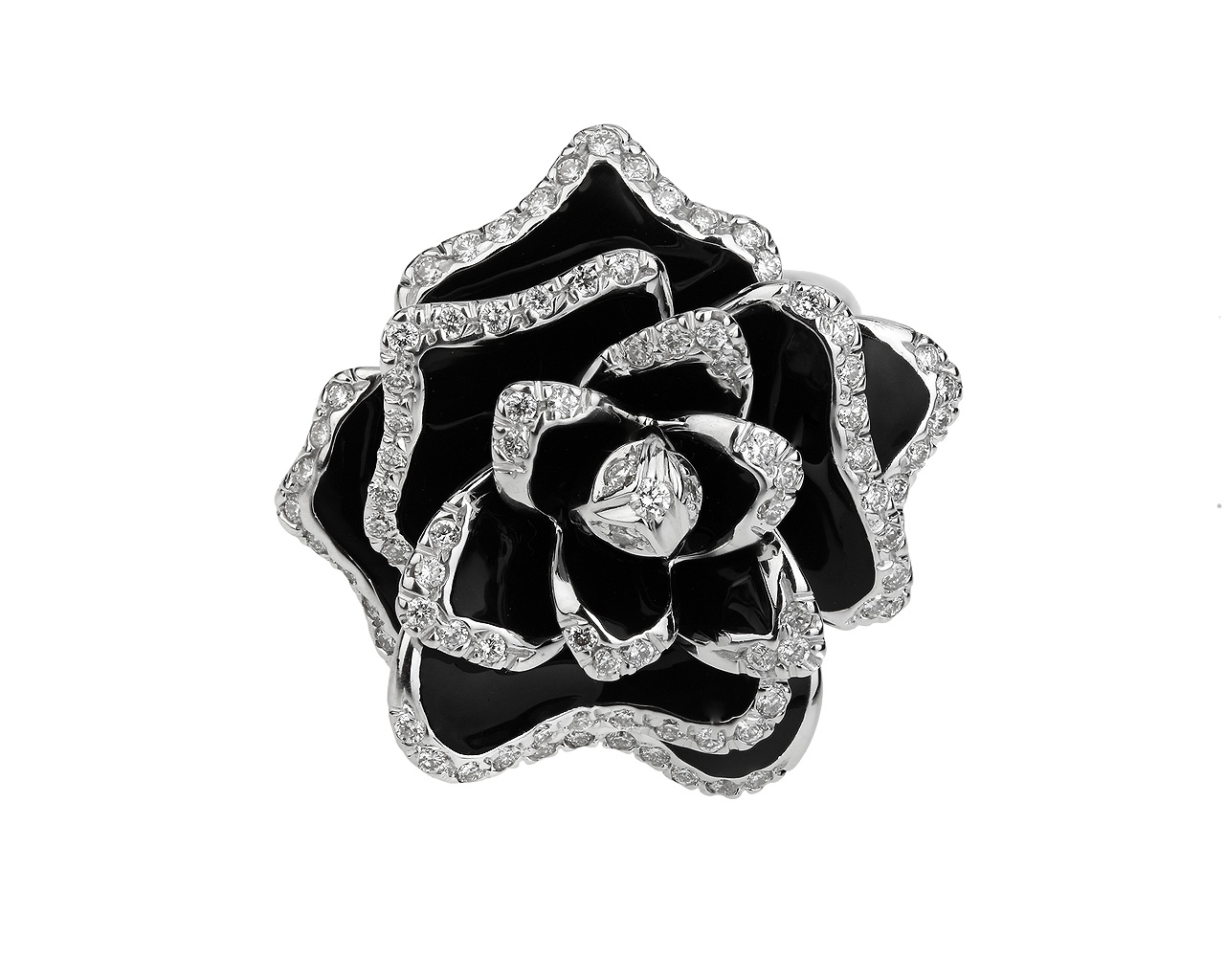 Золотое кольцо с бриллиантами 0.46ct Roberto Coin 140218/9