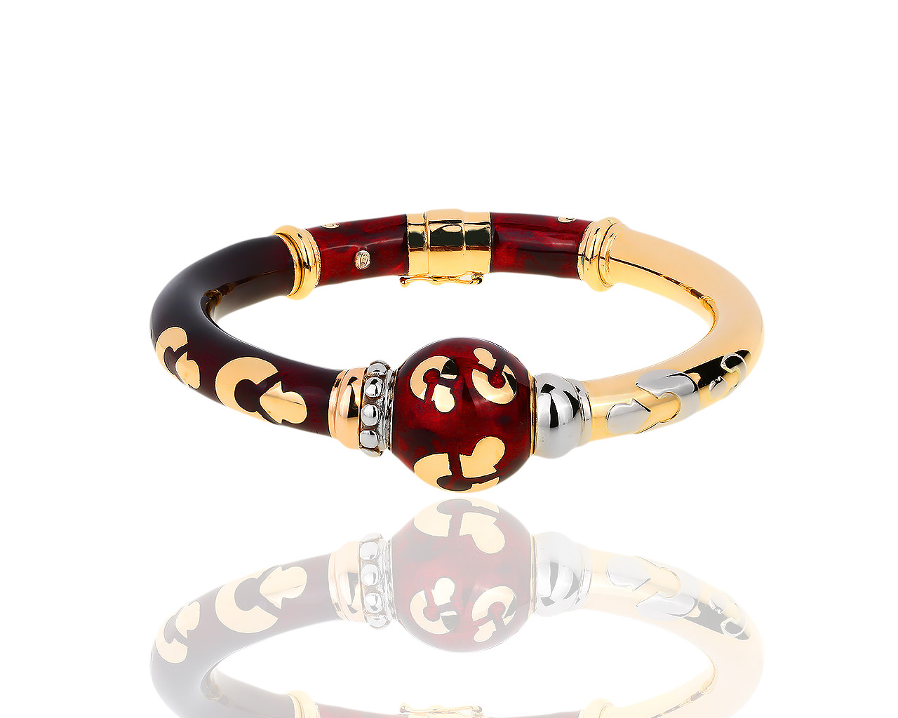 Итальянский золотой браслет с эмалью Fidia 191118/15