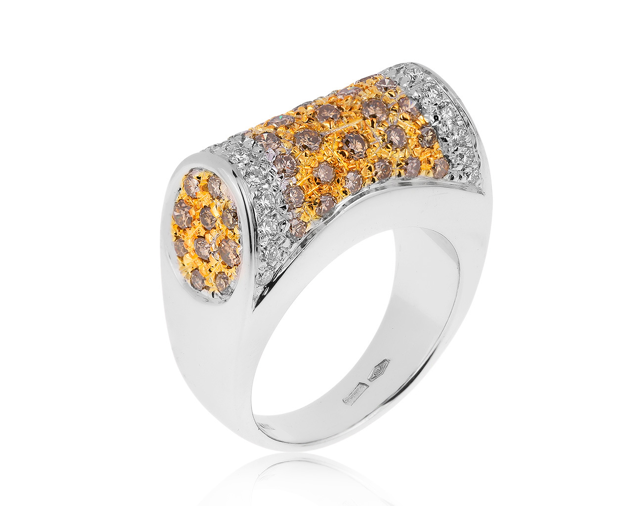 Оригинальное золотое кольцо с бриллиантами 1.34ct Damiani 290920/1
