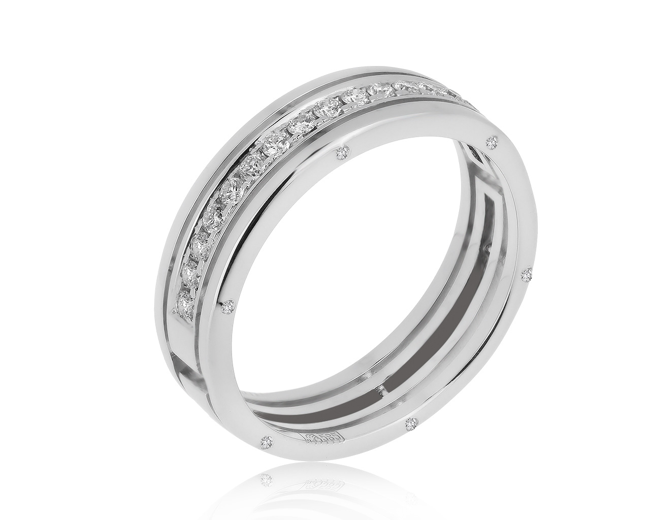 Роскошное золотое кольцо с бриллиантами 0.39ct 210620/3