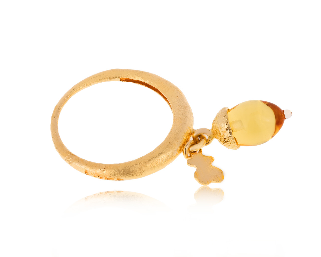 Оригинальное золотое кольцо с муранским стеклом Tous 281020/5