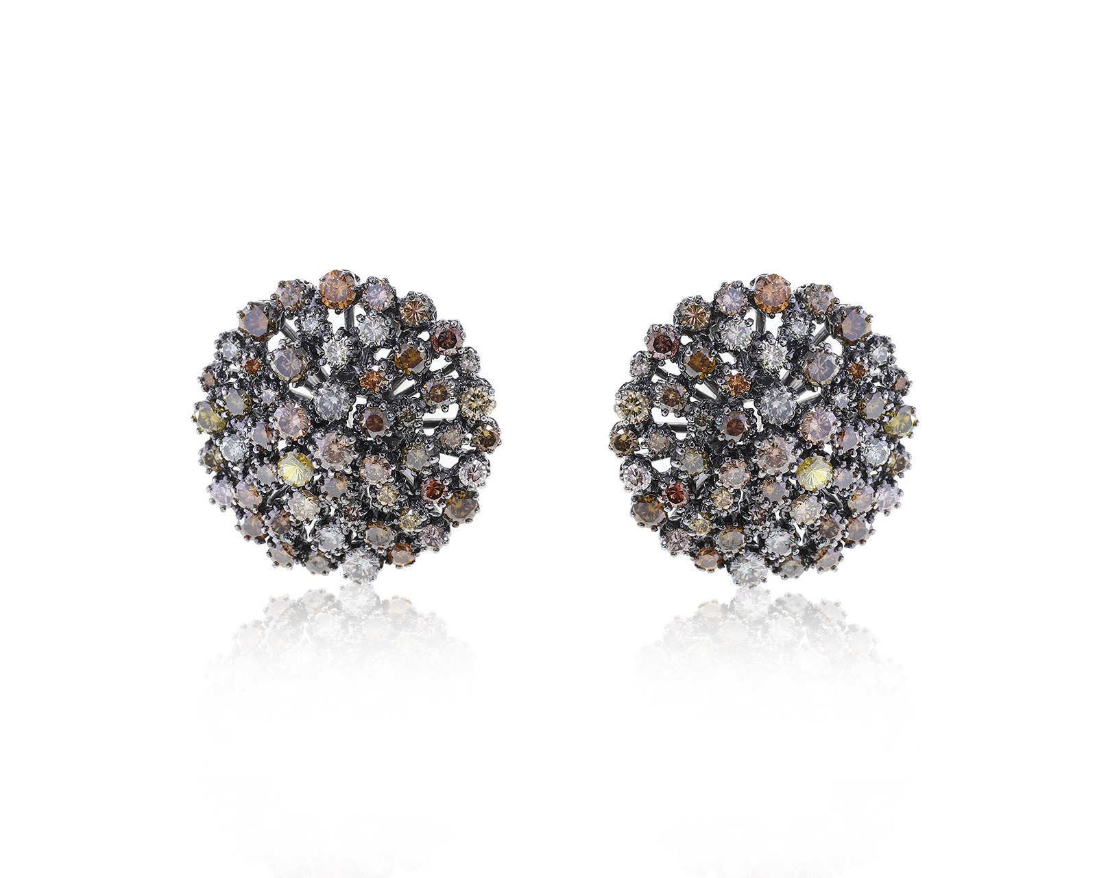 Престижные золотые серьги с бриллиантами 3.48ct 180423/9 Престижные золотые серьги с бриллиантами 3.48ct 180423/9