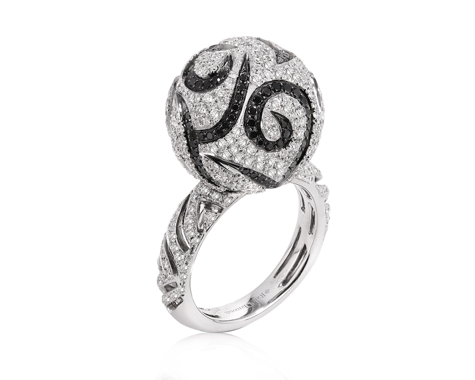 Оригинальное золотое кольцо с бриллиантами 2.80ct Ralf Diamonds 150226/1