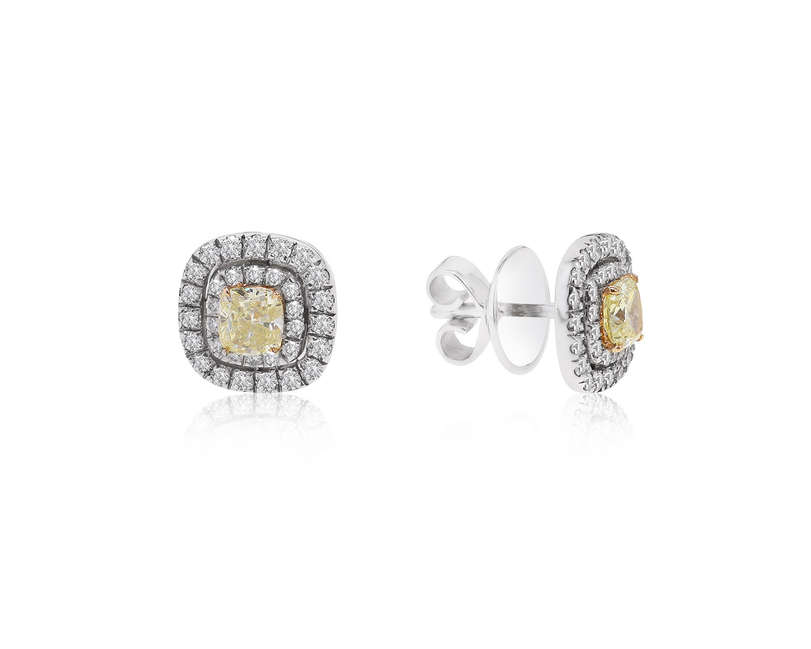 Престижные золотые серьги с бриллиантами 1.28ct 011221/30