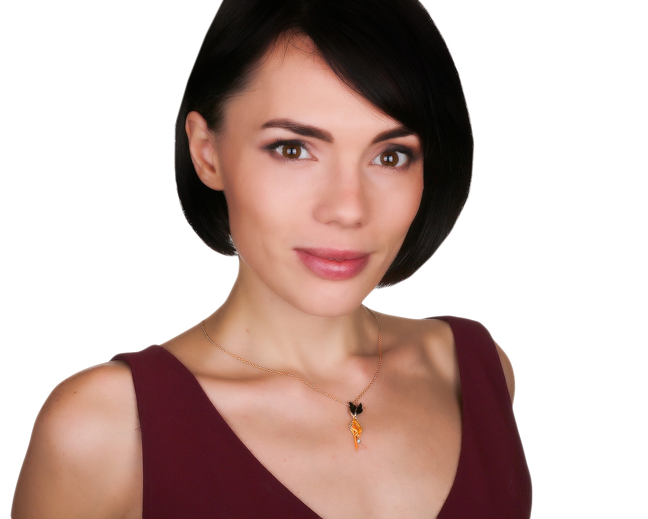 Оригинальный золотой кулон с бриллиантами 0.04ct Carrera y Carrera