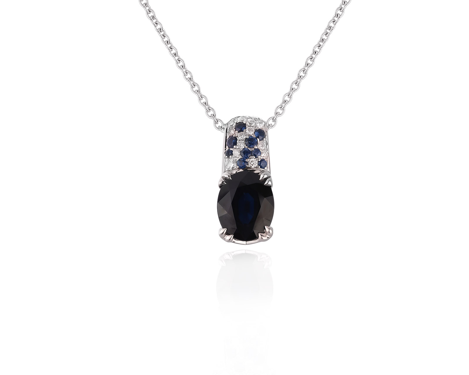 Оригинальный золотой кулон с сапфиром 4.00ct Mauboussin Bague Saphir d'Amour