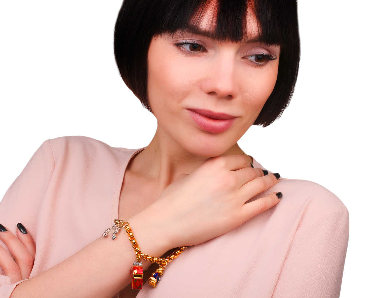 Оригинальный золотой браслет с бриллиантами 0.50ct Aaron Basha