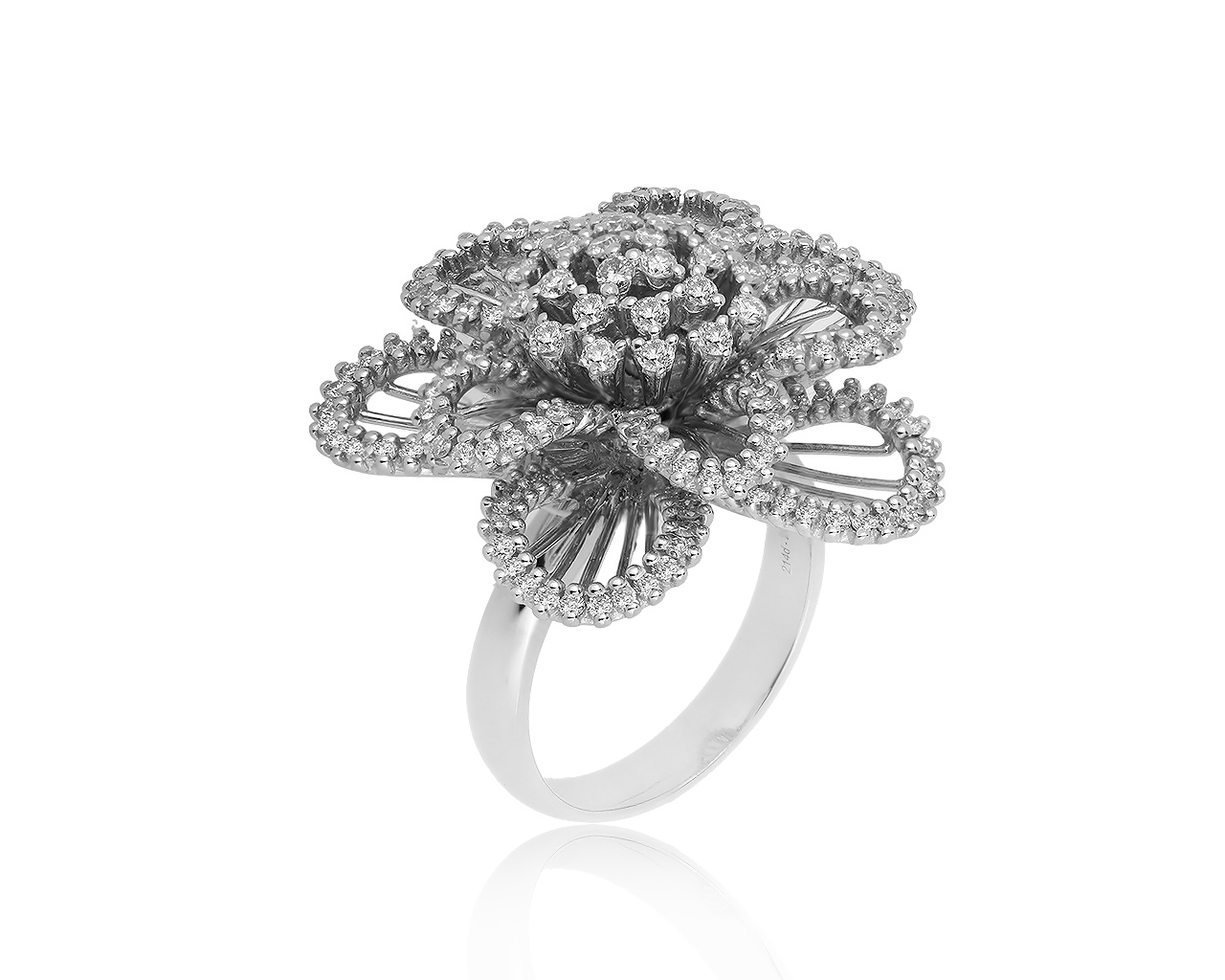 Восхитительное золотое кольцо с бриллиантами 2.09ct 071019/7