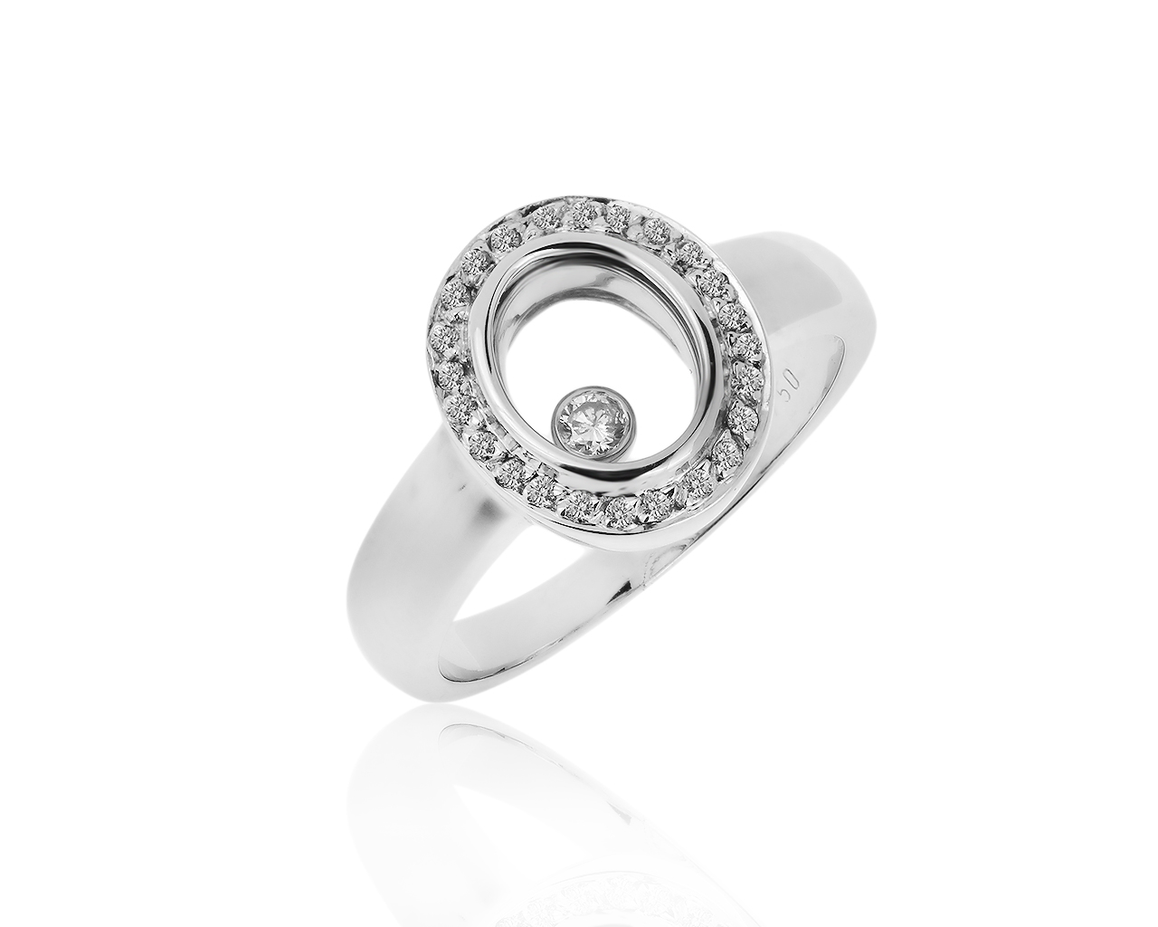 Прелестное золотое кольцо с бриллиантами 0.24ct 110119/12