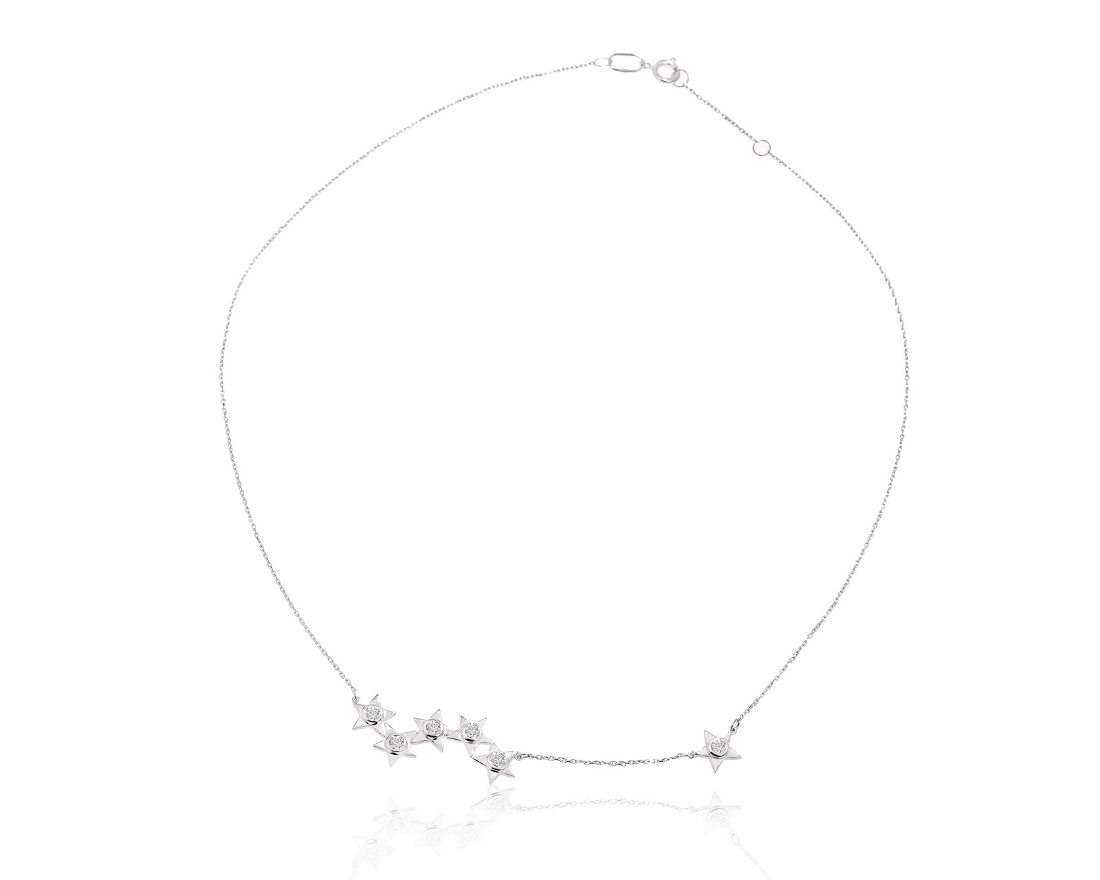 Прелестное золотое колье с бриллиантами 0.60ct