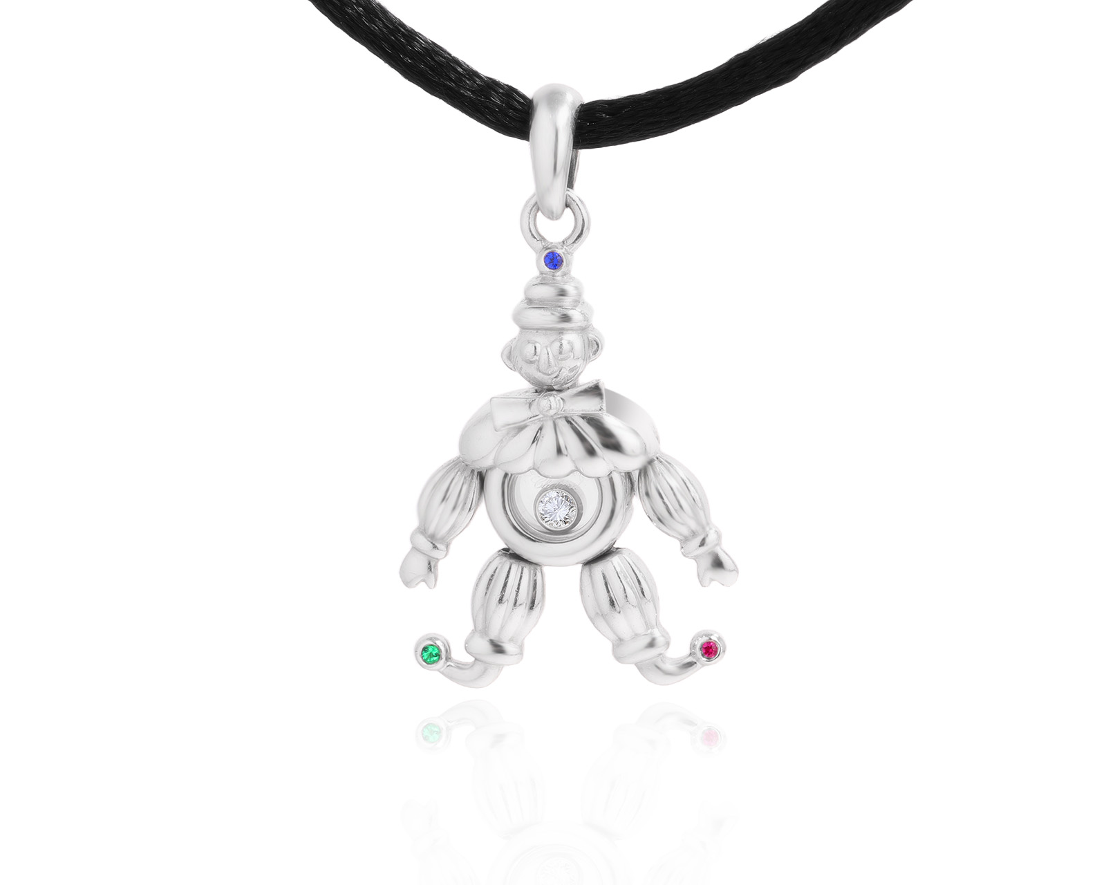 Оригинальный золотой кулон Chopard Happy Diamonds Clown 030825/11