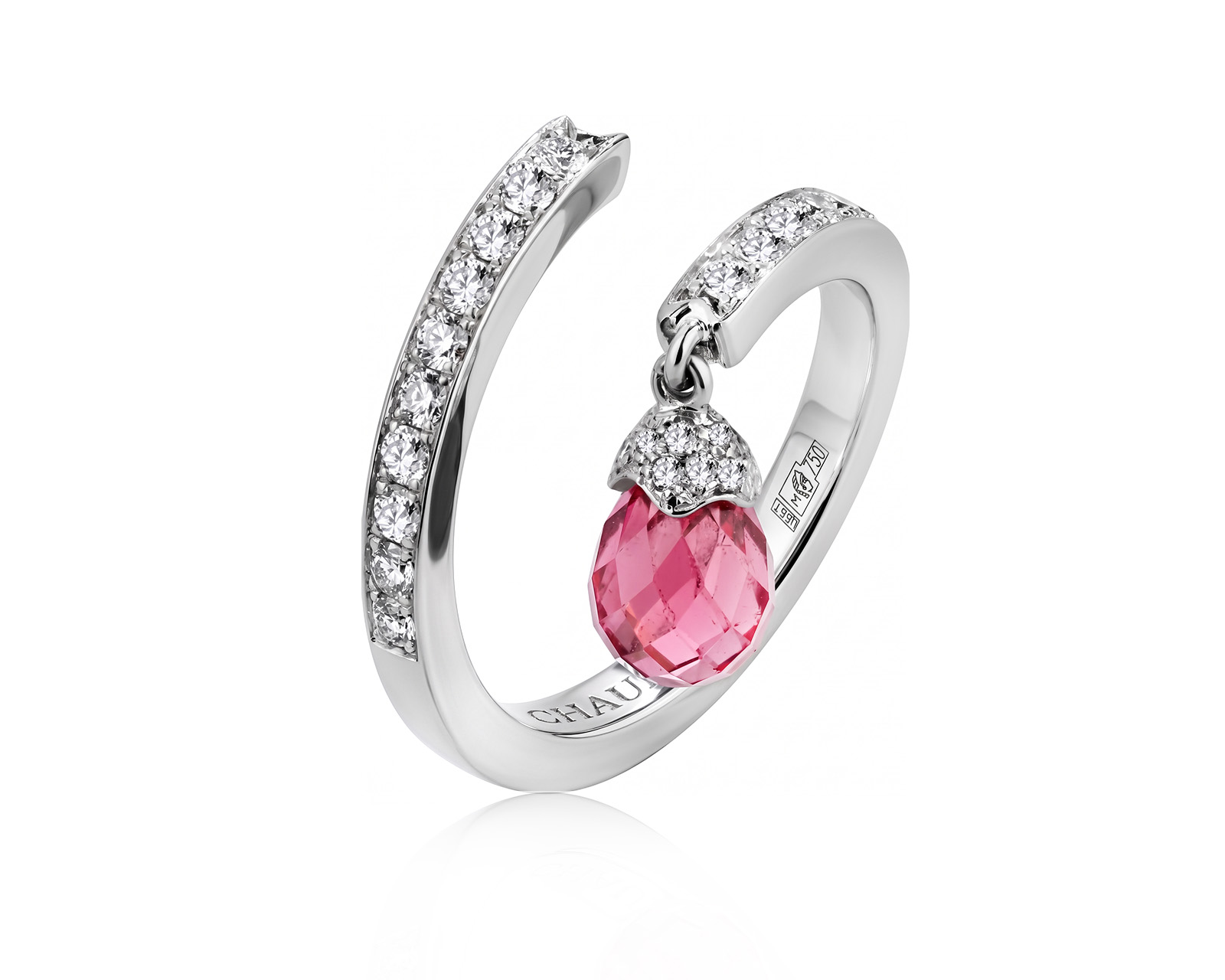 Оригинальное золотое кольцо с турмалином 2.15ct Chaumet Le Grand Frisson 030926/2