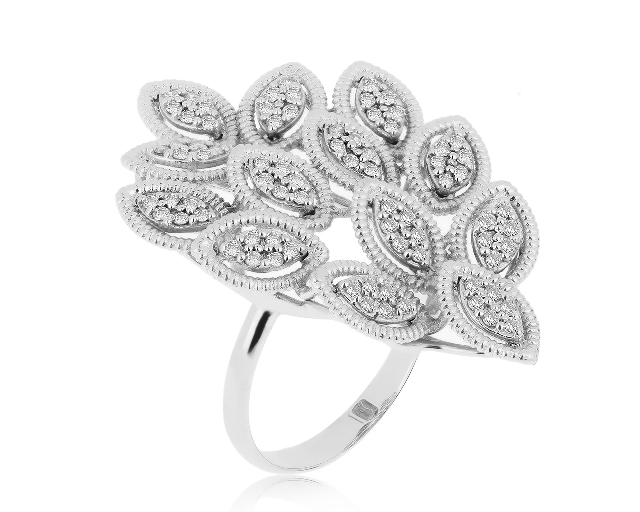 Изумительное золотое кольцо с бриллиантами 0.53ct 151020/16