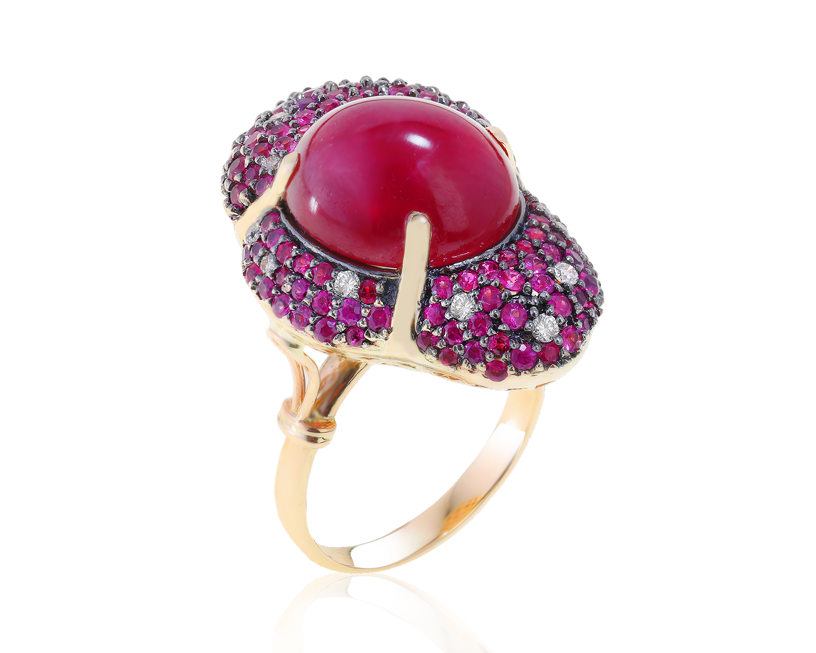 Великолепное золотое кольцо с рубином 14.35ct 300123/6