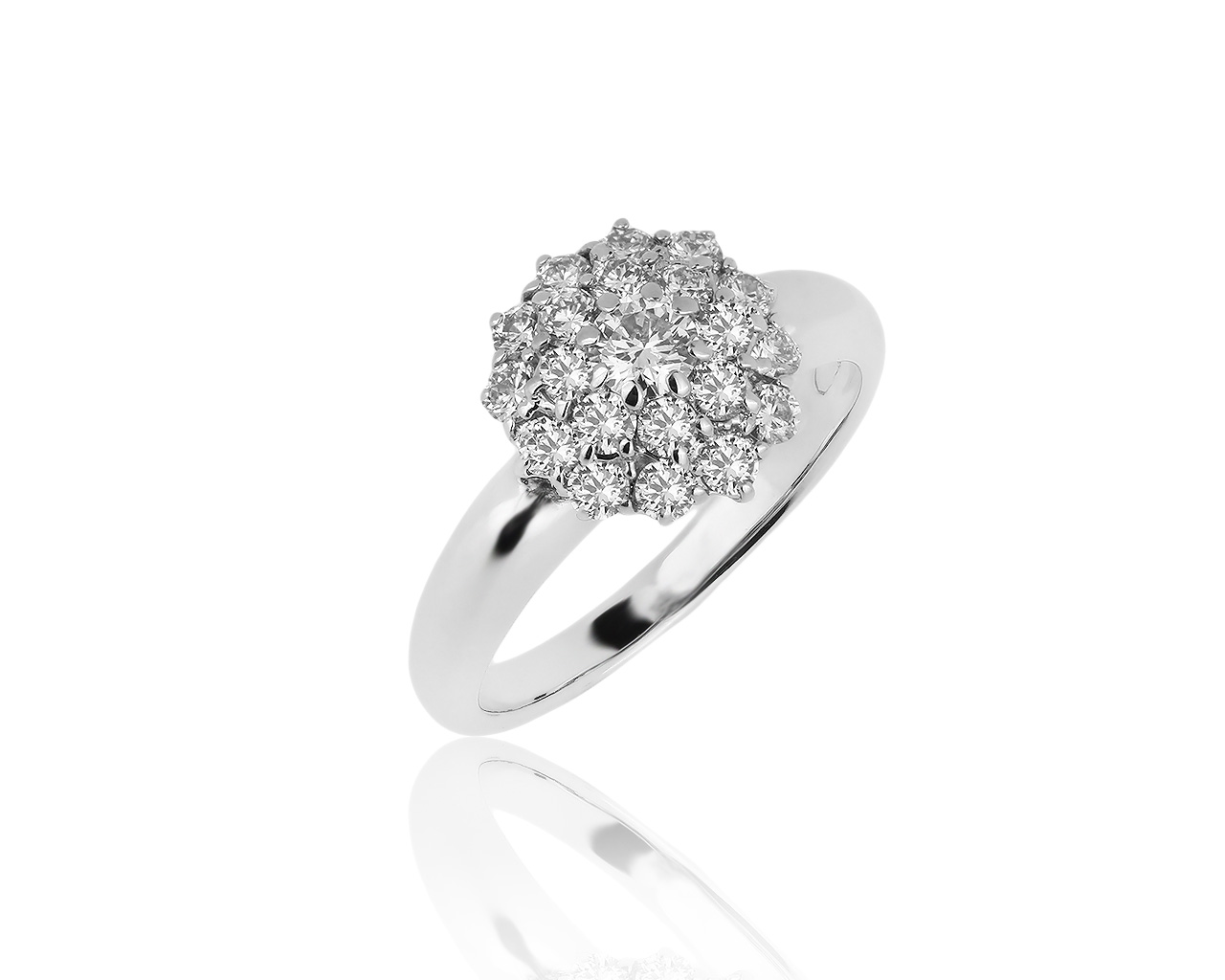 Престижное золотое кольцо с бриллиантами 0.77ct 240919/9