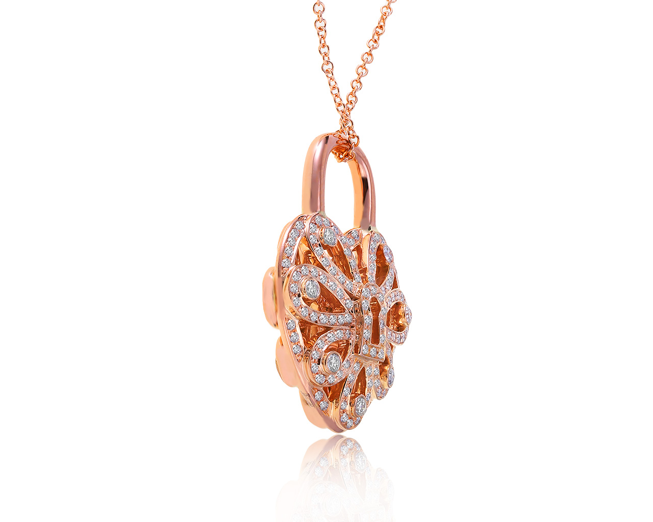 Оригинальный золотой кулон с бриллиантами 0.90ct Tiffany&Co