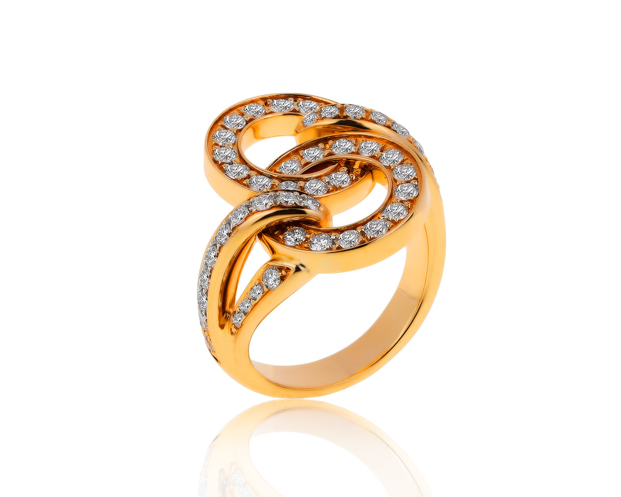 Оригинальное золотое кольцо с бриллиантами 0.92ct Piaget 170220/3