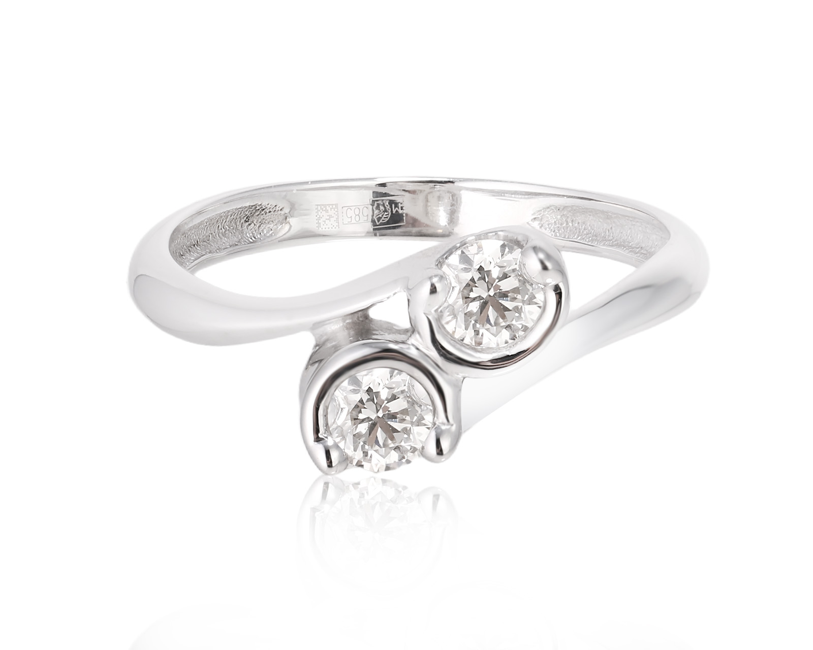 Золотое кольцо с бриллиантами 0.44ct 200125/5 Золотое кольцо с бриллиантами 0.44ct 200125/5