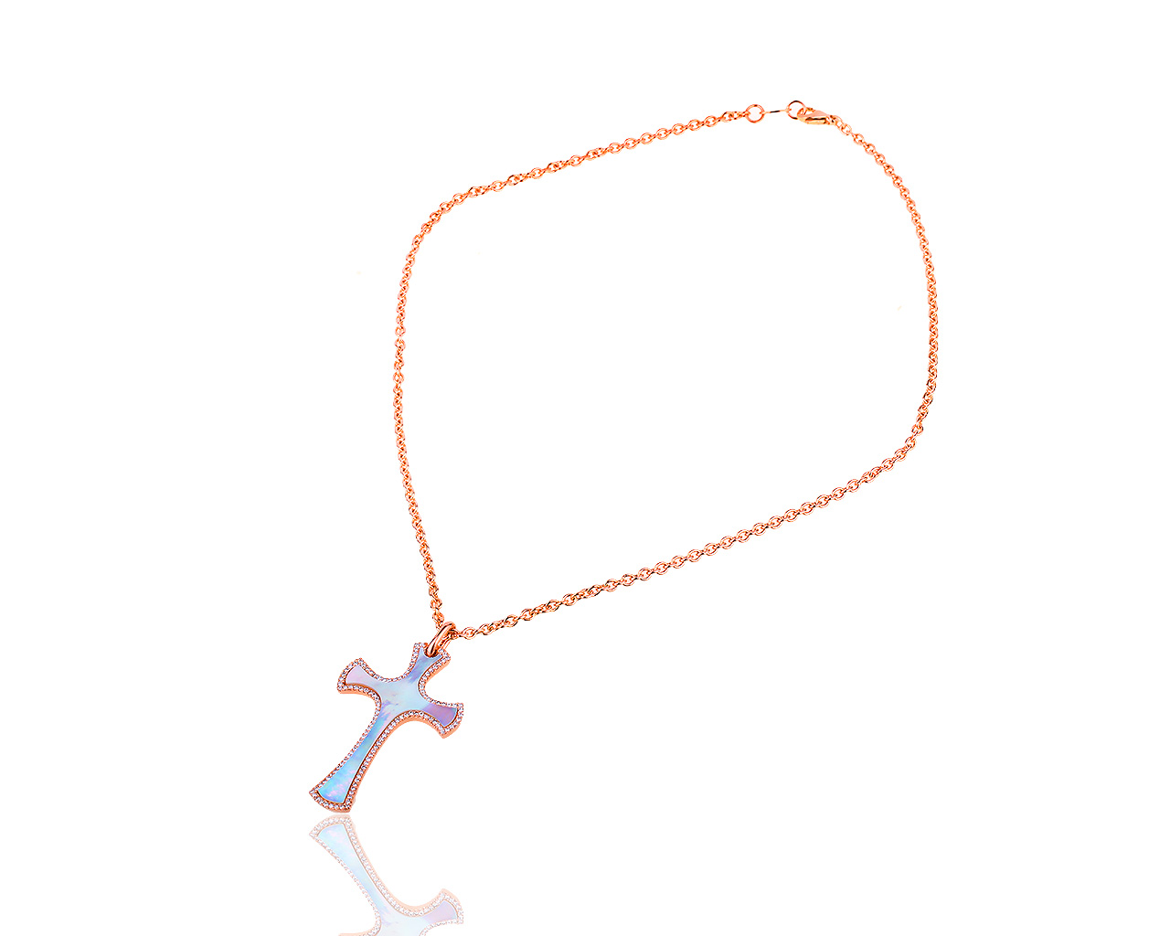 Золотой кулон с перламутром и бриллиантами 0,62ct Leo Pizzo