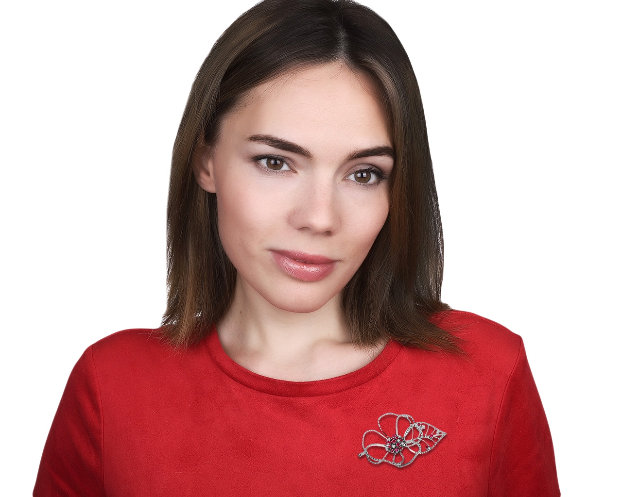 Оригинальная золотая брошь с бриллиантами 1.40ct Stefan Hafner