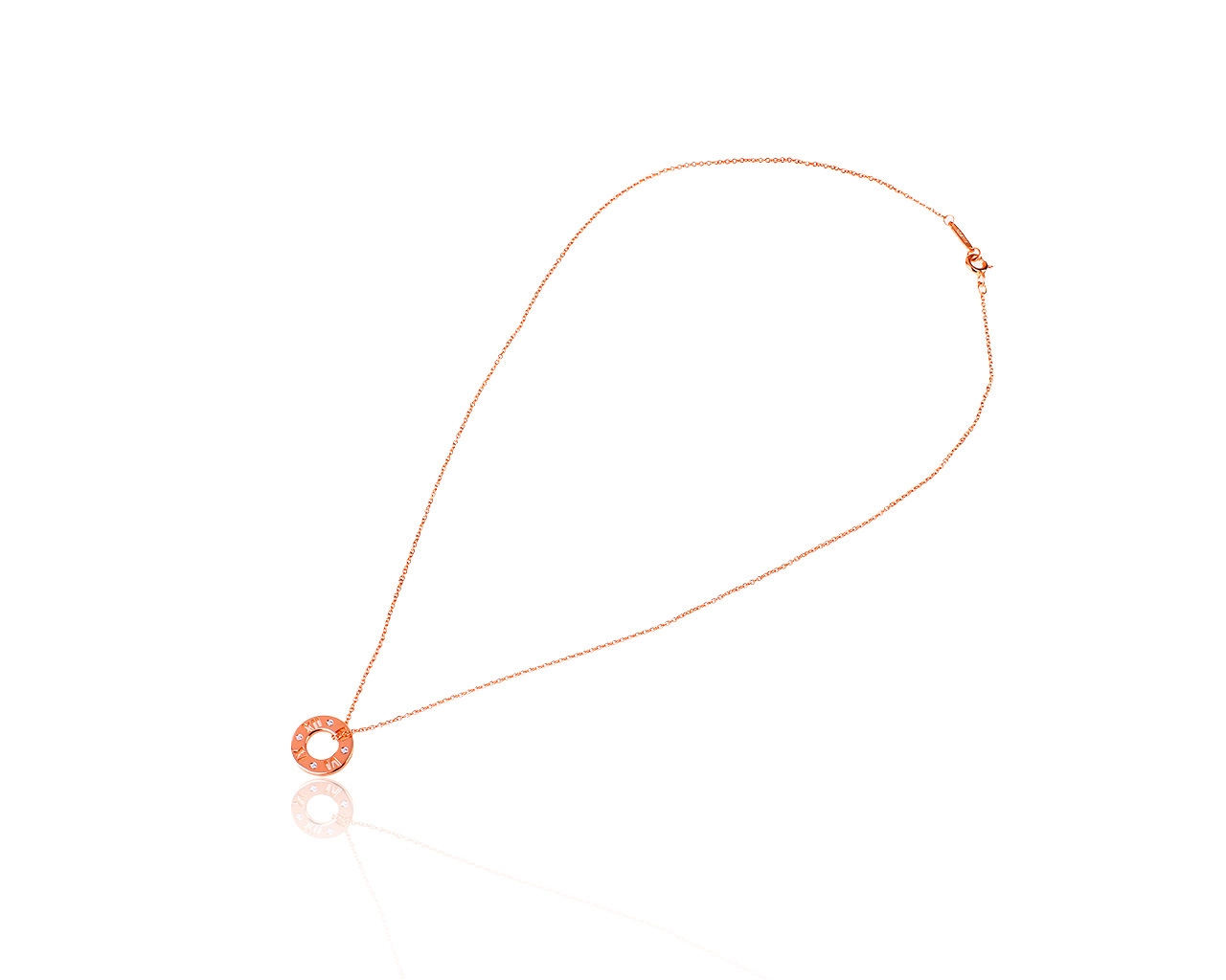 Оригинальный золотой кулон с бриллиантами 0.01ct Tiffany&Co