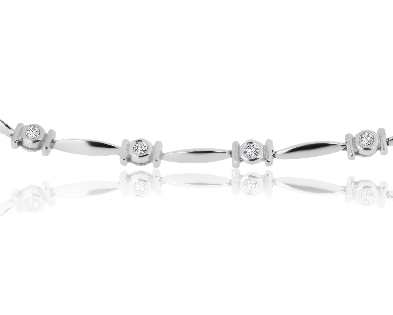 Изысканное золотое колье с бриллиантами 0.38ct 020819/15