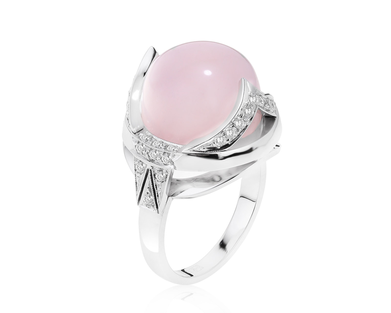 Роскошное золотое кольцо с кварцем 19.50ct 201221/1