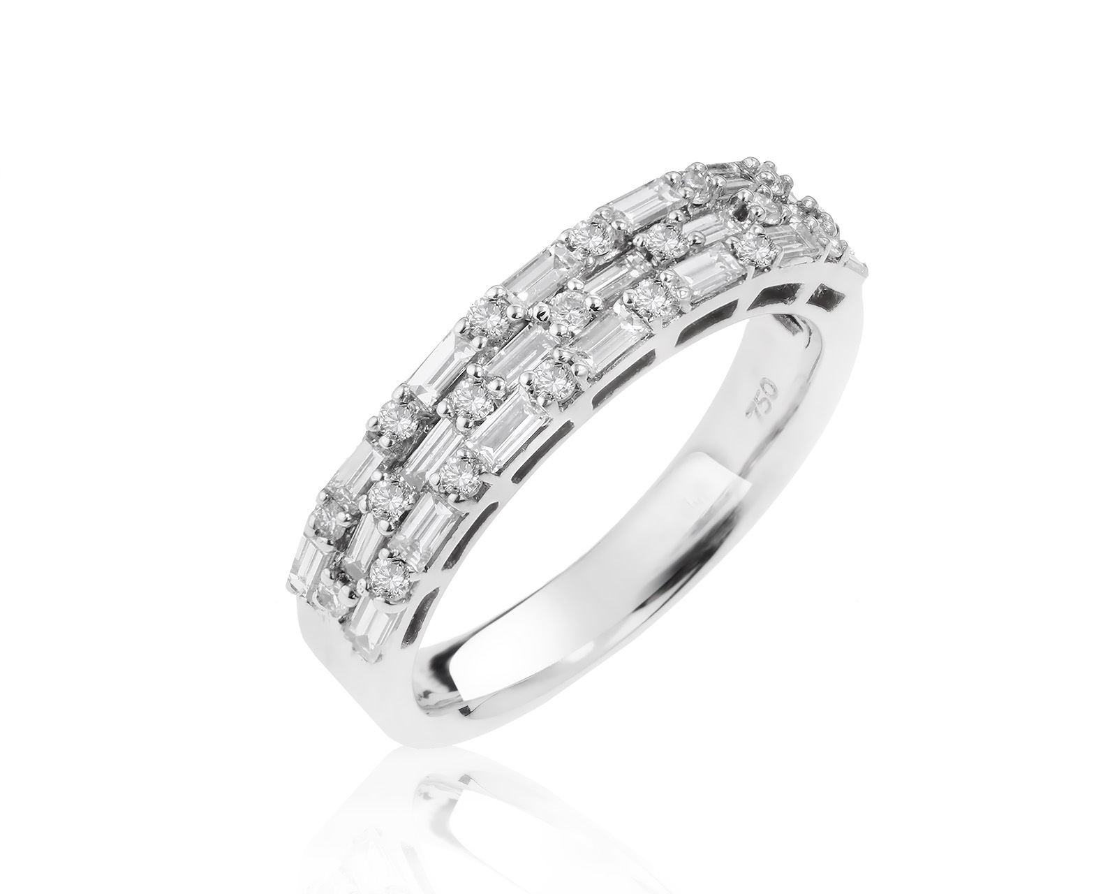 Изысканное золотое кольцо с бриллиантами 0.89ct 200522/14