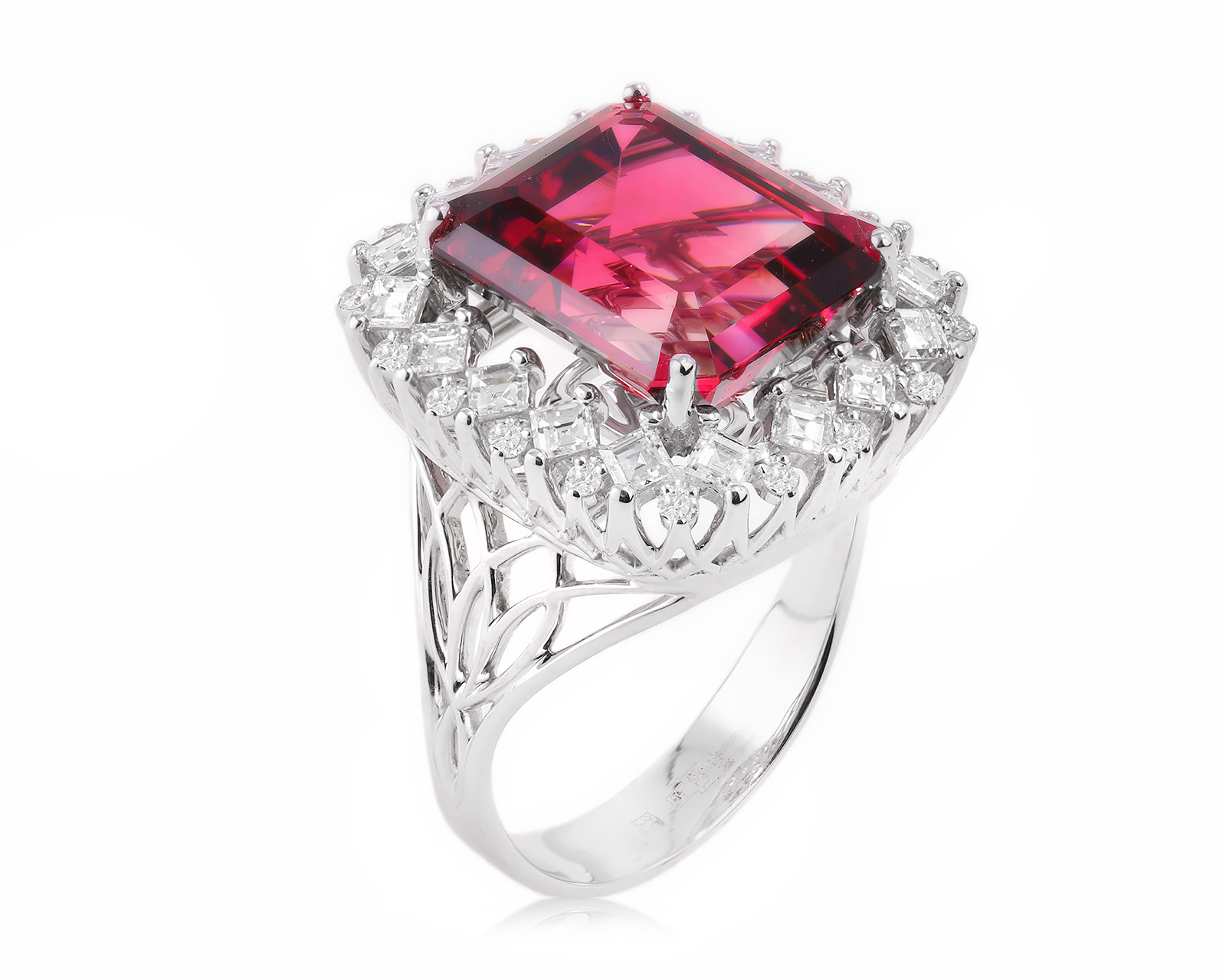 Оригинальное золотое кольцо с турмалином 10.93ct Maxim Demidov 161123/1