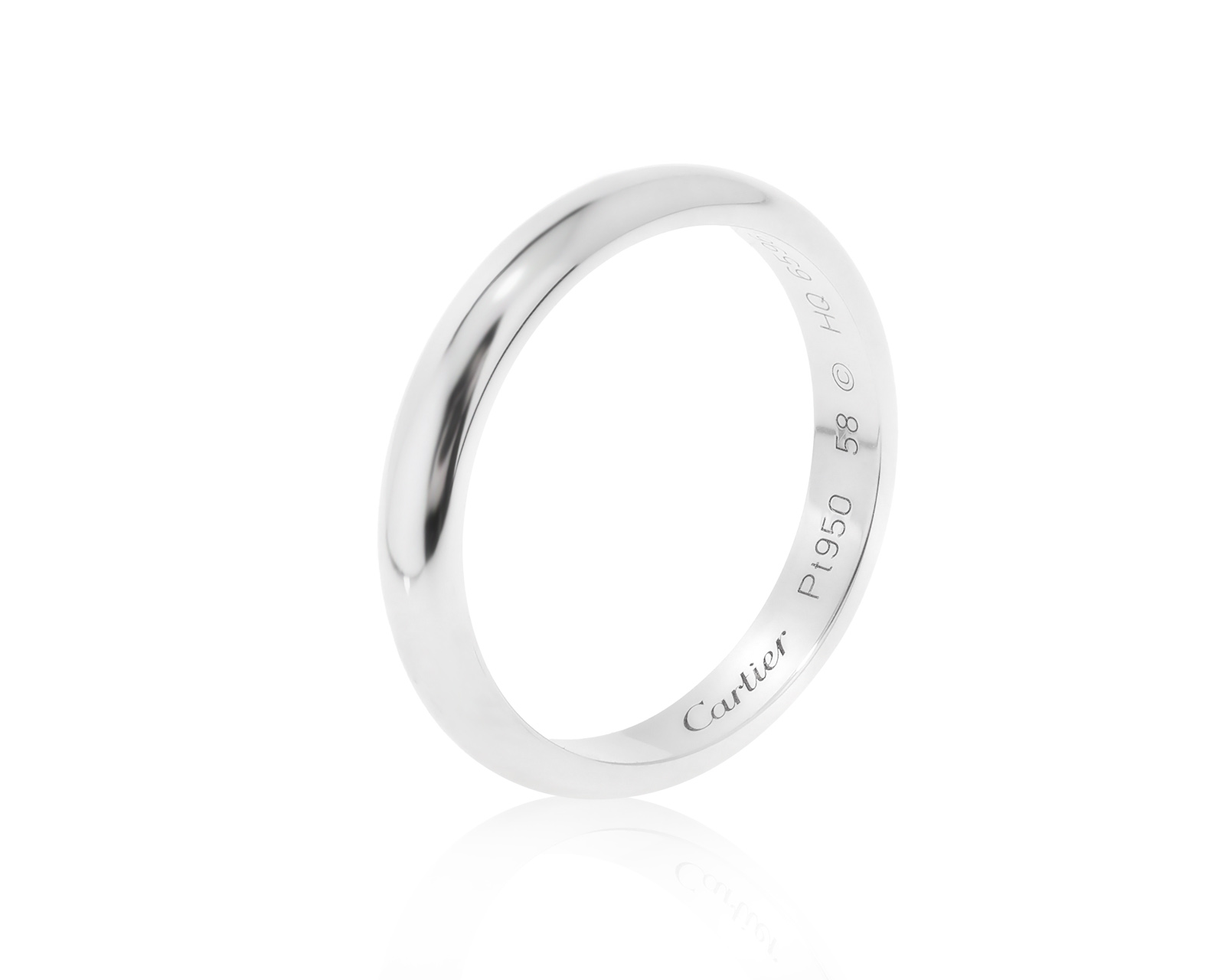 Оригинальное платиновое кольцо Cartier 1895 090822/1 Оригинальное платиновое кольцо Cartier 1895 090822/1