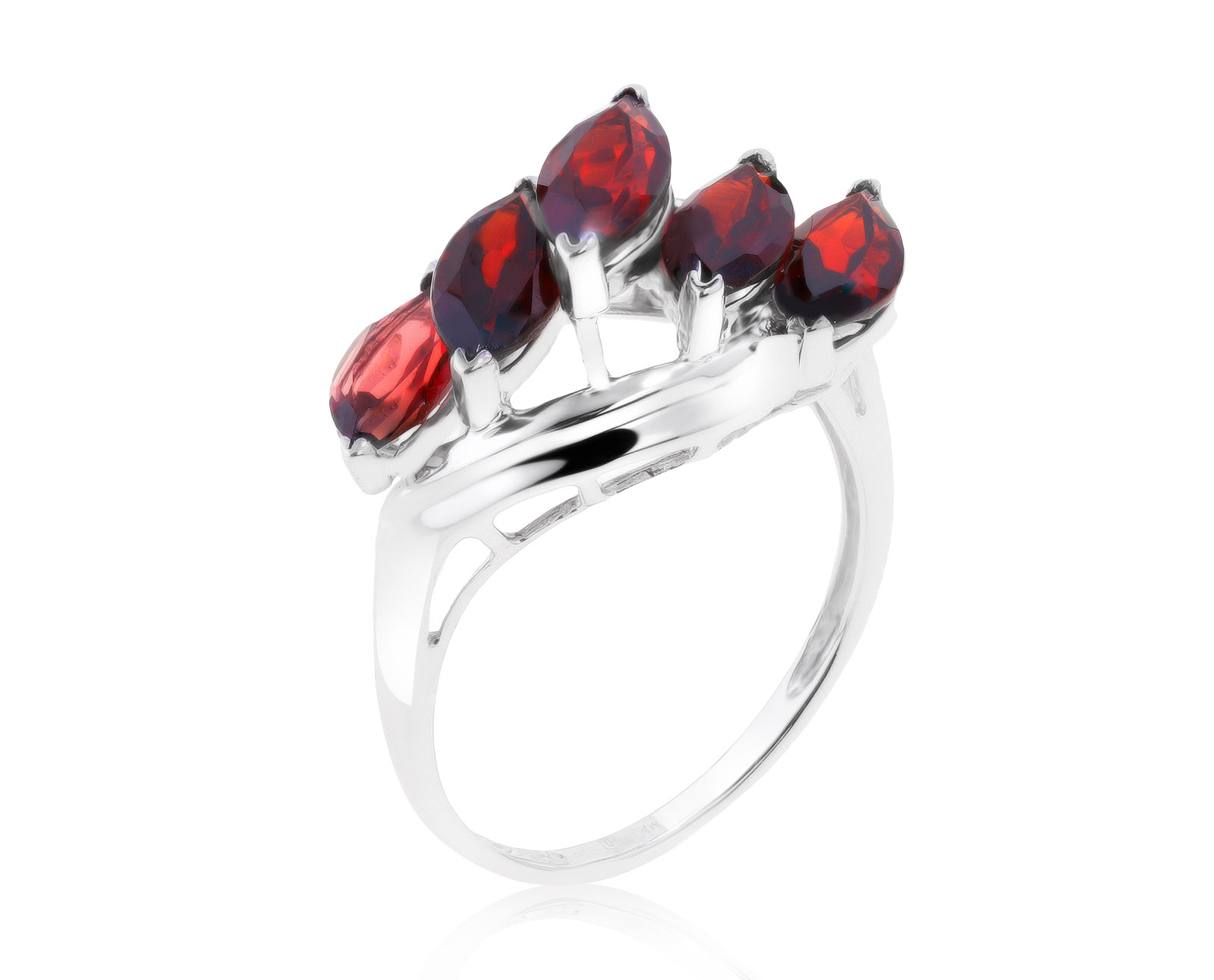 Прекрасное золотое кольцо с гранатами 2.61ct 200821/6
