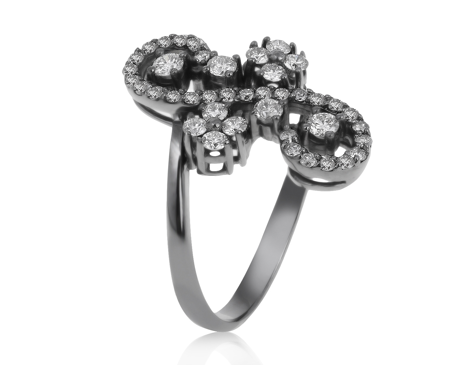 Нарядное золотое кольцо с бриллиантами 0.70ct 230621/6 Нарядное золотое кольцо с бриллиантами 0.70ct 230621/6