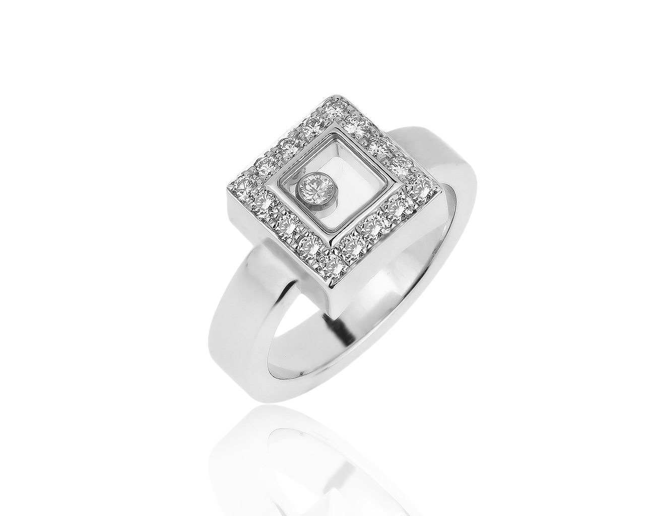 Оригинальное золотое кольцо с бриллиантами 0.38ct Chopard 051119/3