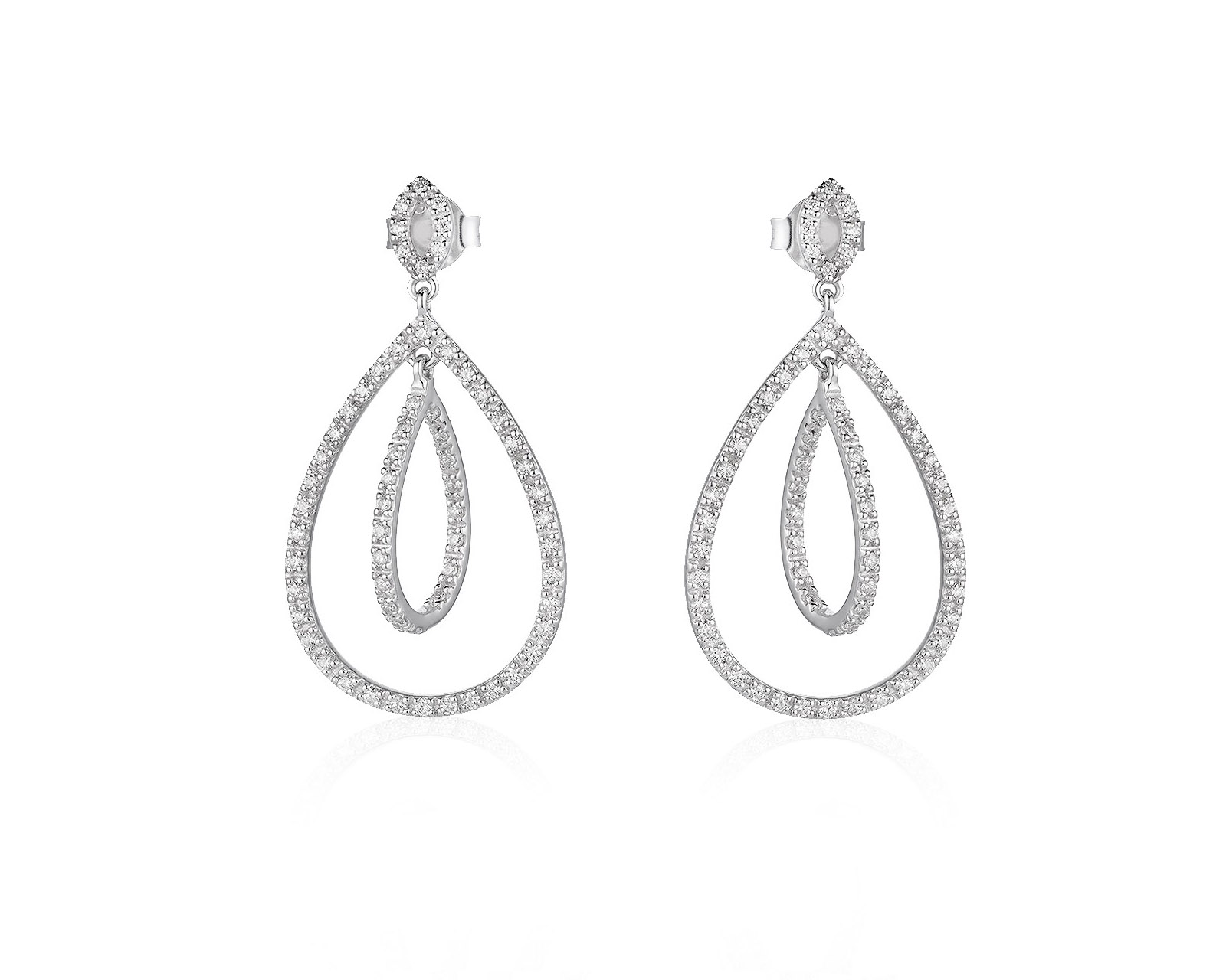 Оригинальные золотые серьги с бриллиантами 0.48ct Damas 291225/5