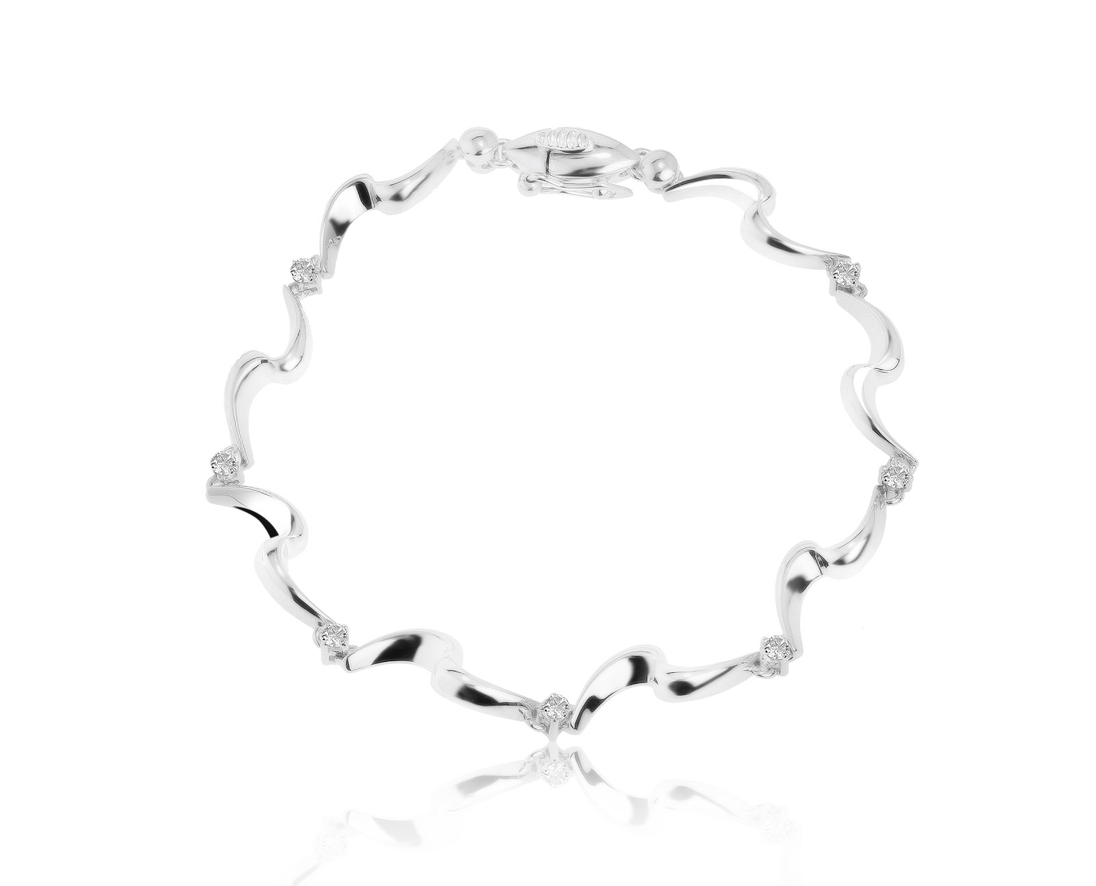 Престижный золотой браслет с бриллиантами 0.38ct 020821/5