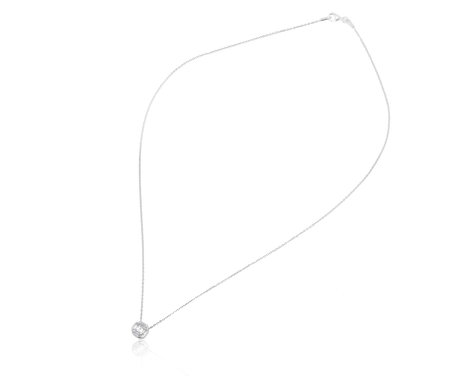 Золотое колье с бриллиантами 0.48ct