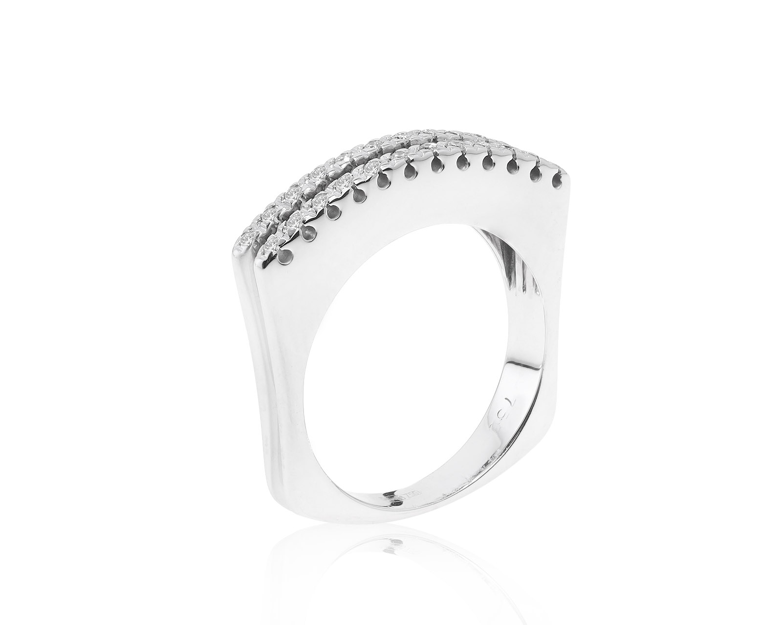 Достойное золотое кольцо с бриллиантами 0.20ct 011221/27