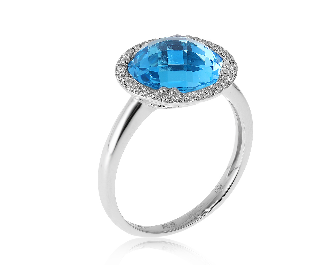 Оригинальное золотое кольцо с топазом 2.81ct Roberto Bravo 250121/2