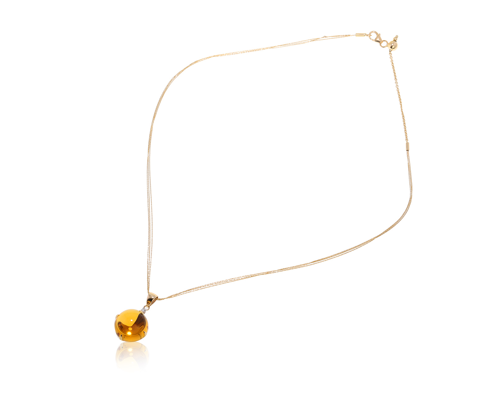 Оригинальный золотой кулон с цитрином 13.50ct Dario & Pietro