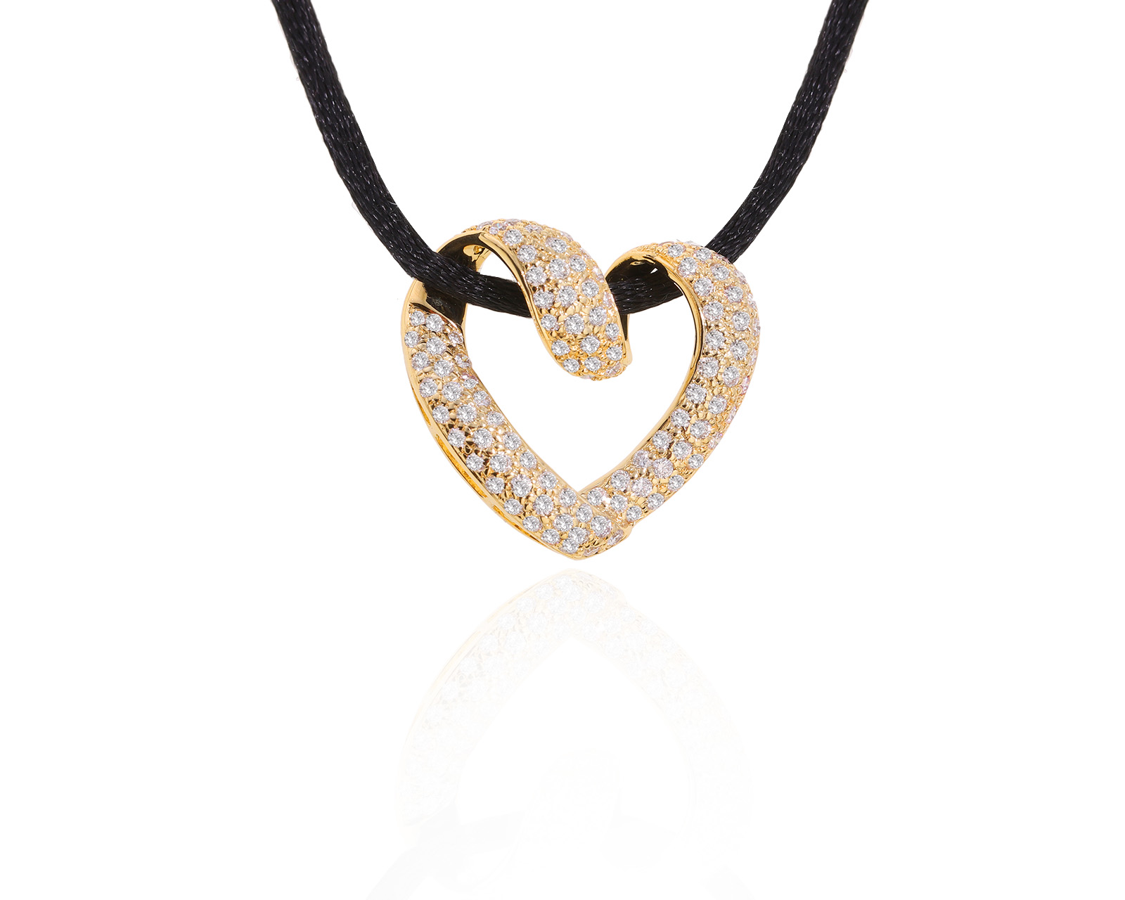 Золотой кулон с бриллиантами 1.17ct