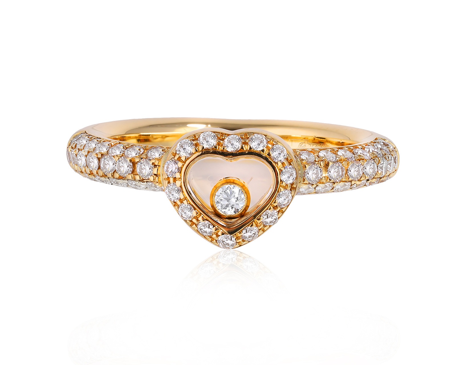 Оригинальное золотое кольцо Chopard Happy Diamonds 020225/2 Оригинальное золотое кольцо Chopard Happy Diamonds 020225/2