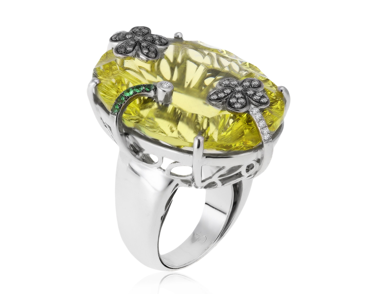 Великолепное золотое кольцо с цитрином 42.27ct 111220/8