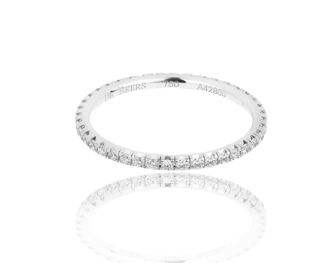 Золотое кольцо с бриллиантами 0.30ct De Beers 110818/3