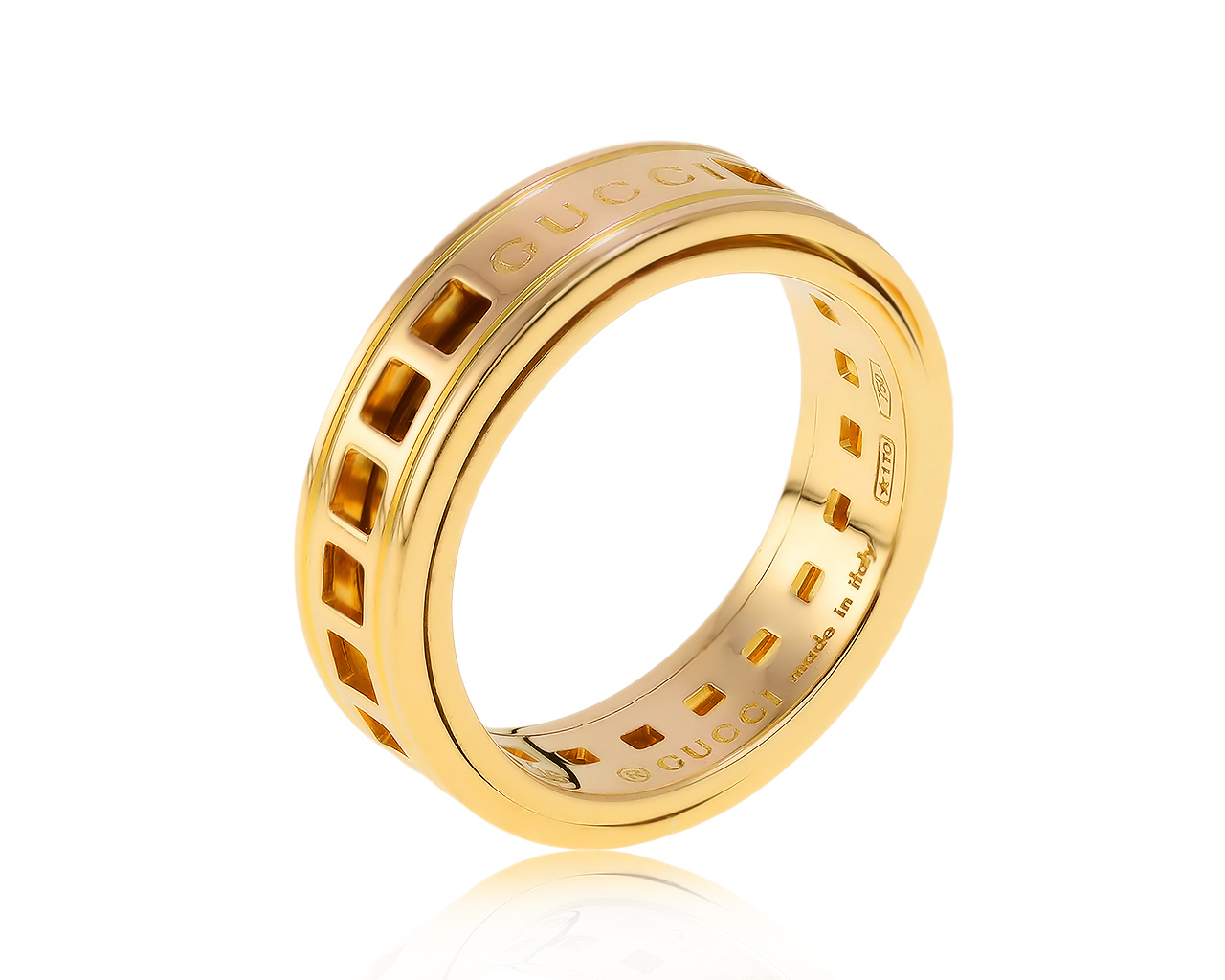 Оригинальное золотое кольцо Gucci 120321/1